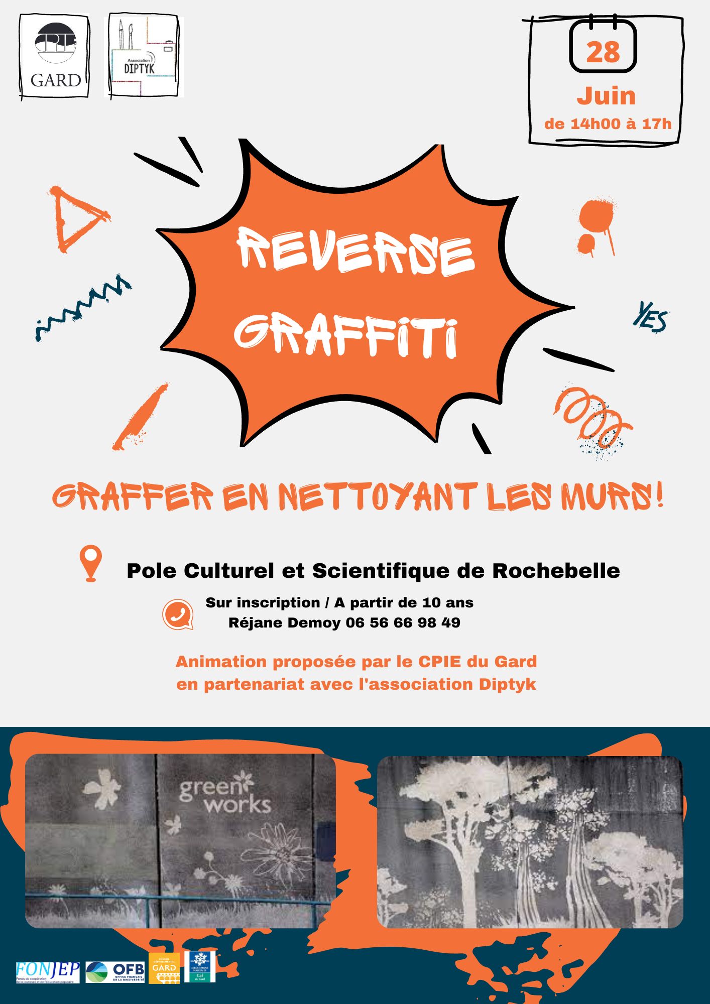 affiche reverse graffiti