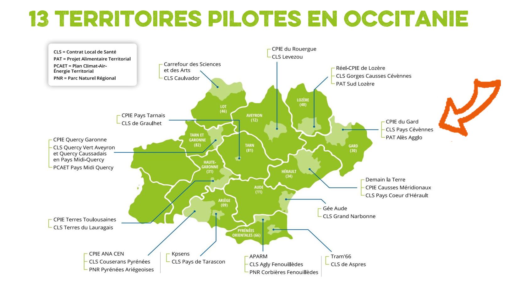 Cartes territoires pilotes