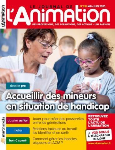 image de couverture / animatrice avec enfant